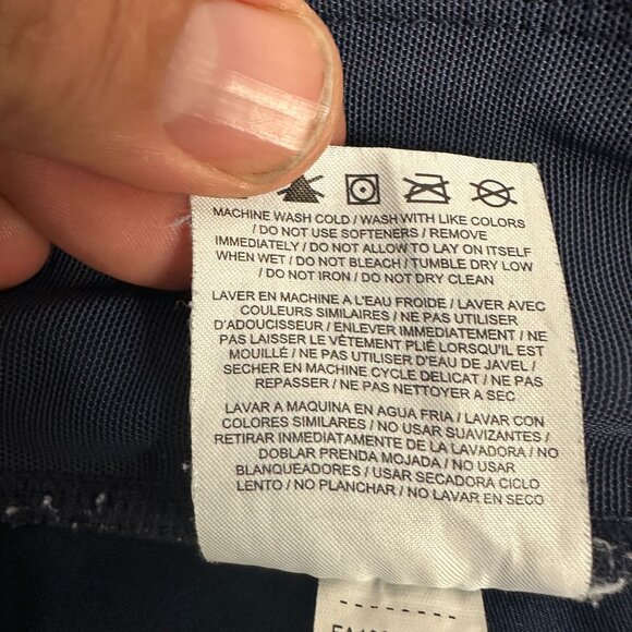 Nike Womens Dri-FIT Navy Blue Athletic Leggings Size S - Picture 8 of 8